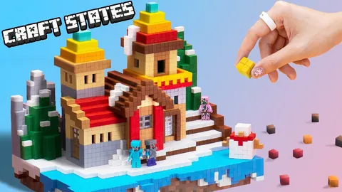 DIY - Build Mega Luxury Castle And Moat Around River From Magnetic Brick | Magnet Satisfying