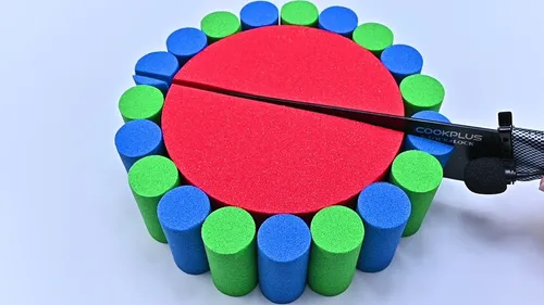 Very Satisfying and Relaxing Kinetic Sand ASMR with Cake